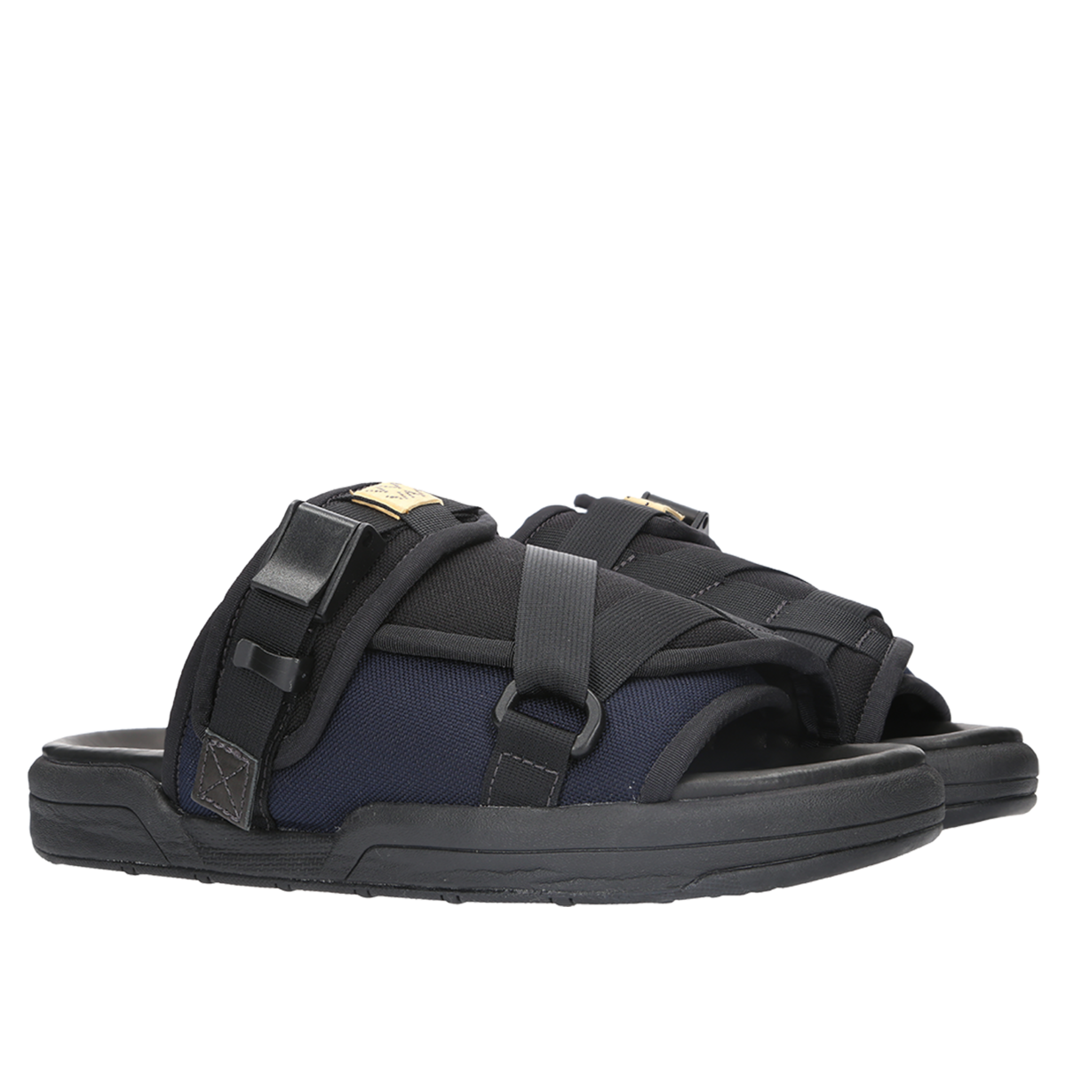 Visvim Christo 2-Tone Sandal - Black | Garmentory