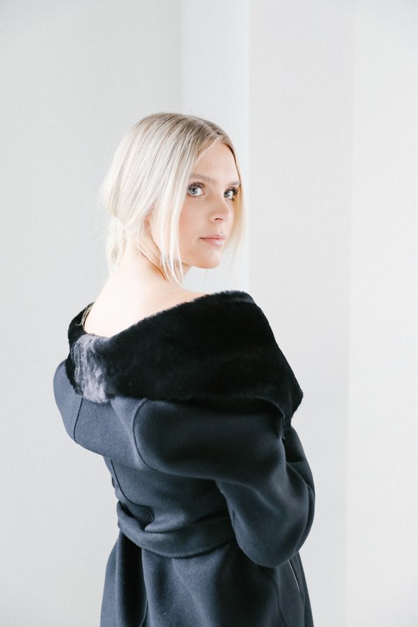 Mackage Sybil Wool Coat Black