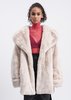 we11done Faux Fur Coat - Ivory  - Thumbnail 1