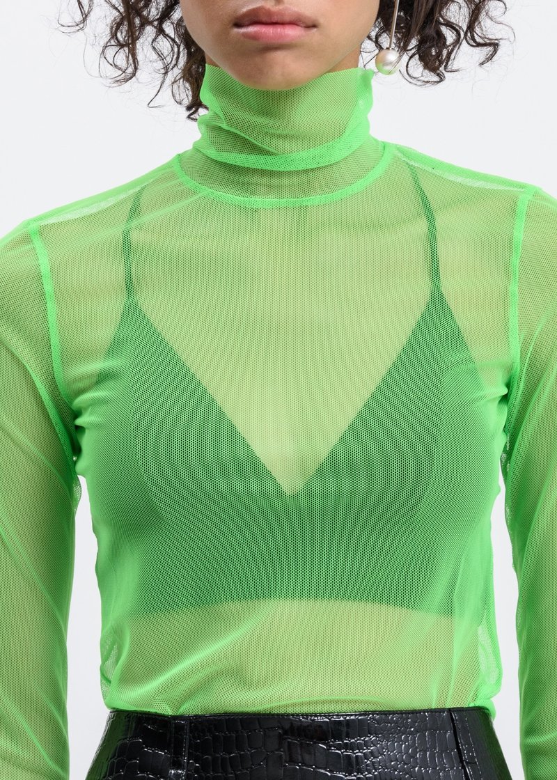 we11done Mesh Top - Neon Green | Garmentory
