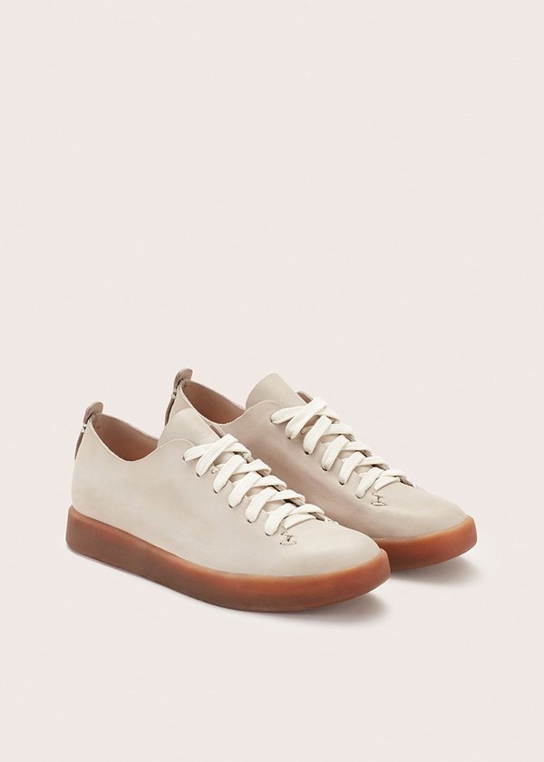 FEIT HAND SEWN LOW LATEX SNEAKER LIGHT GREY