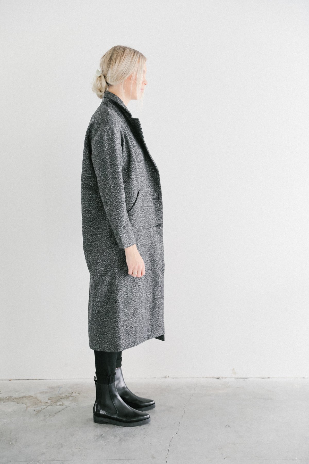 Neuw Harlem Tweed Coat - Grey Tweed - Image 2 of 5