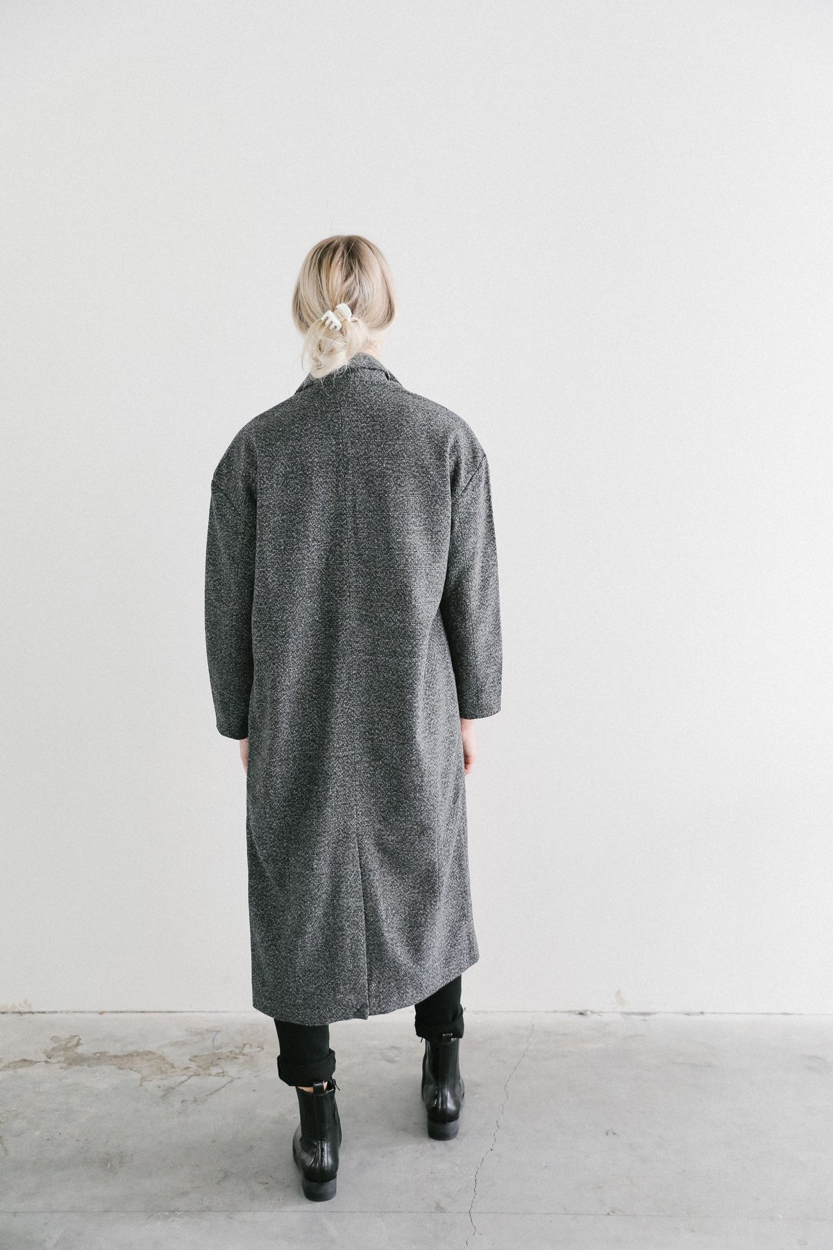 Neuw Harlem Tweed Coat - Grey Tweed - Image 3 of 5