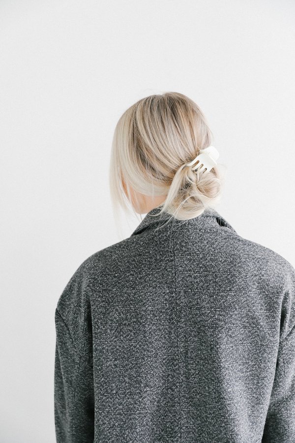 Neuw Harlem Tweed Coat - Grey Tweed