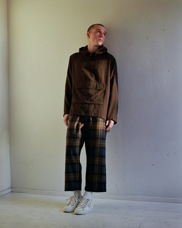 Evan Kinori Brushed Wool Twill Anorak | Garmentory