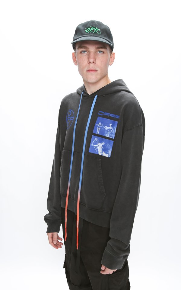 Off-White Hardcore Caravaggio Oversized Hoodie - Black | Garmentory