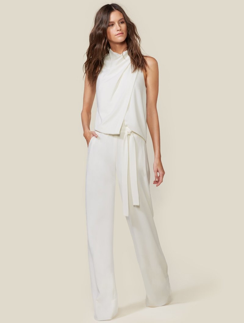 HALSTON HERITAGE ラップドレス HALSTON HERITAGE NEW WRAP DRESS - L – UpScaleIT
