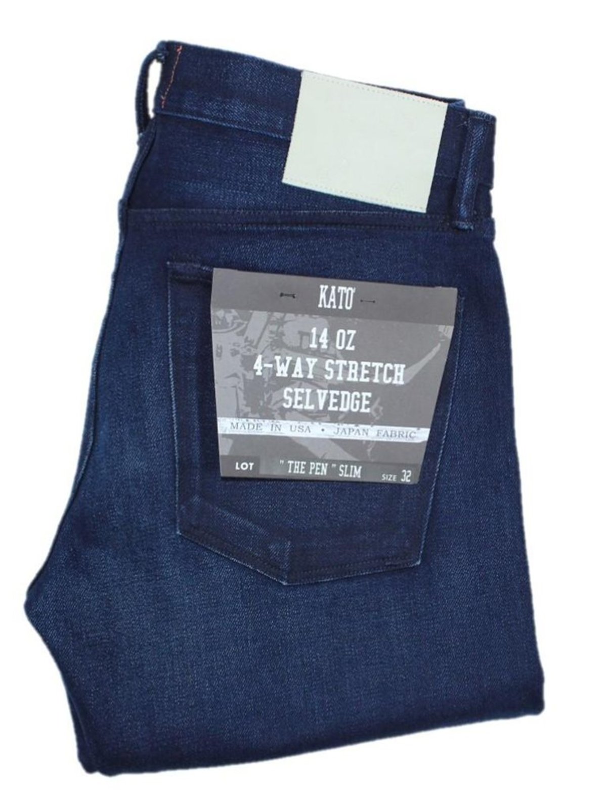 KATO The Pen Slim Jean - Black/Blue Lenny Wash - Image 2 of 4