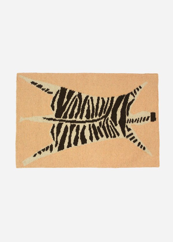 Cold Picnic Zebra Flat Weave Rug | Garmentory