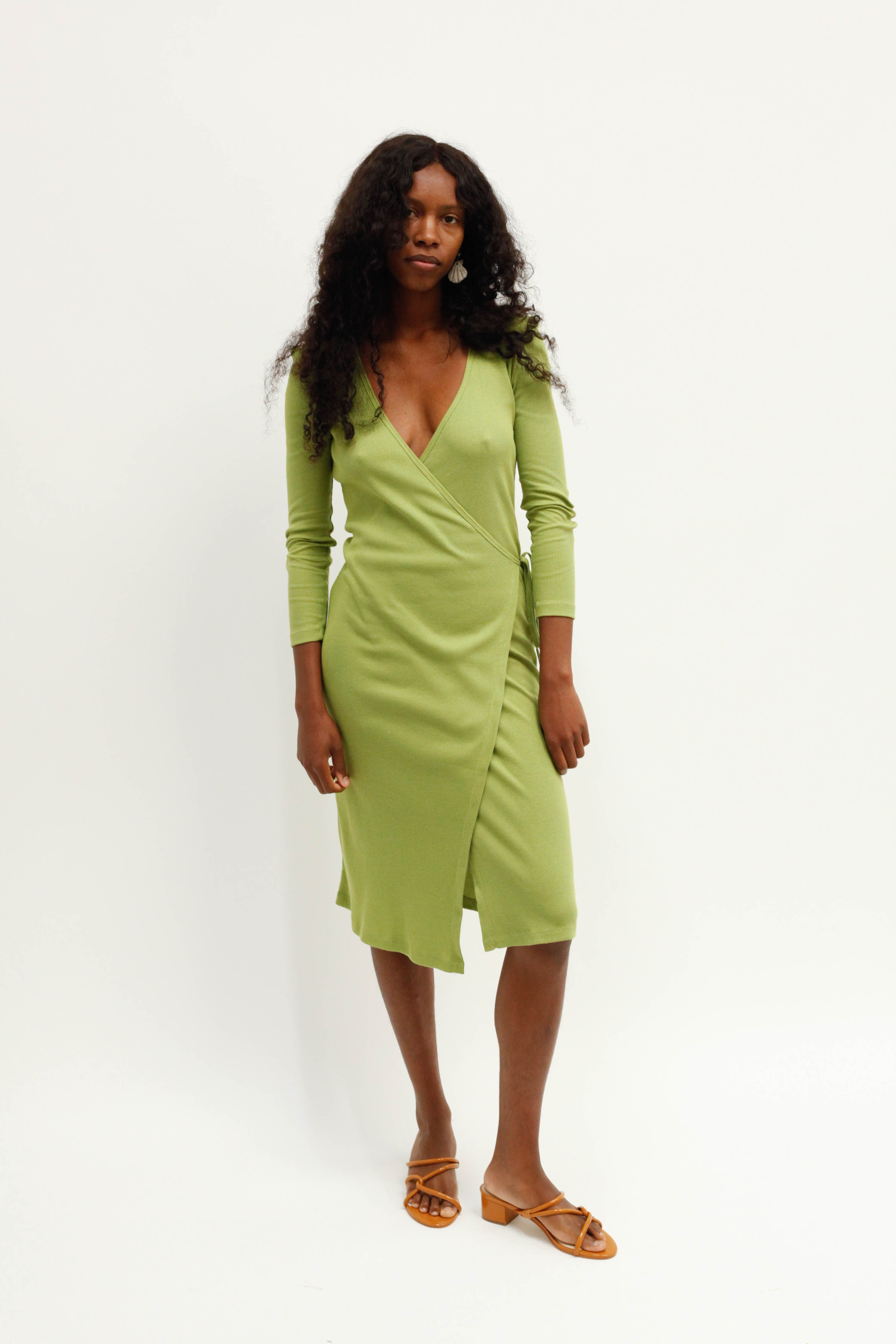 green emerald velvet dress Grace Dress