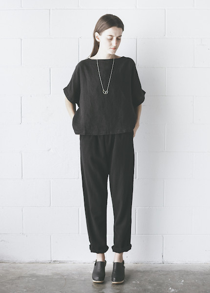 Me & Arrow - Cuff Pant in Vintage Black Me & Arrow - Cuff Pant in Vintage Black