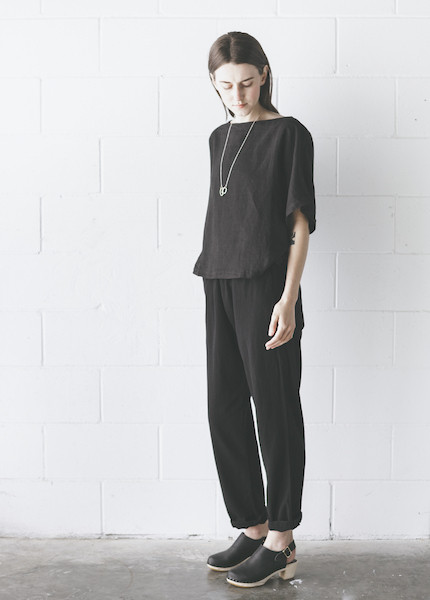 Me & Arrow - Cuff Pant in Vintage Black Me & Arrow - Cuff Pant in Vintage Black