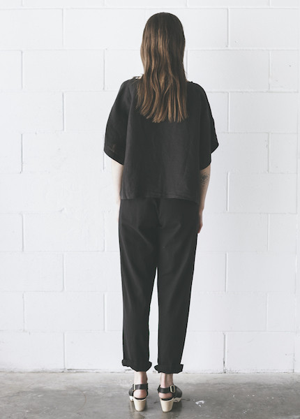 Me & Arrow - Cuff Pant in Vintage Black Me & Arrow - Cuff Pant in Vintage Black