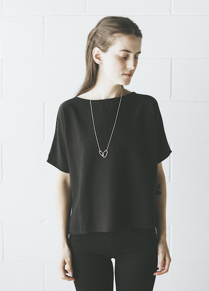 Me & Arrow - Sleeve Tee in Vintage Black Me & Arrow - Sleeve Tee in Vintage Black