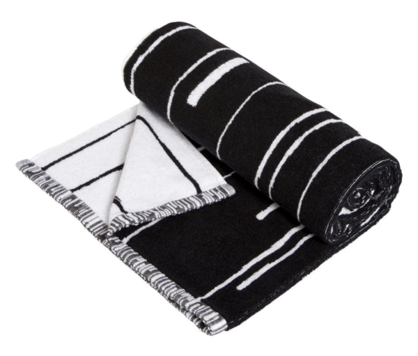 OYOY Puun Bath Towel - Black/White OYOY Puun Bath Towel - Black/White