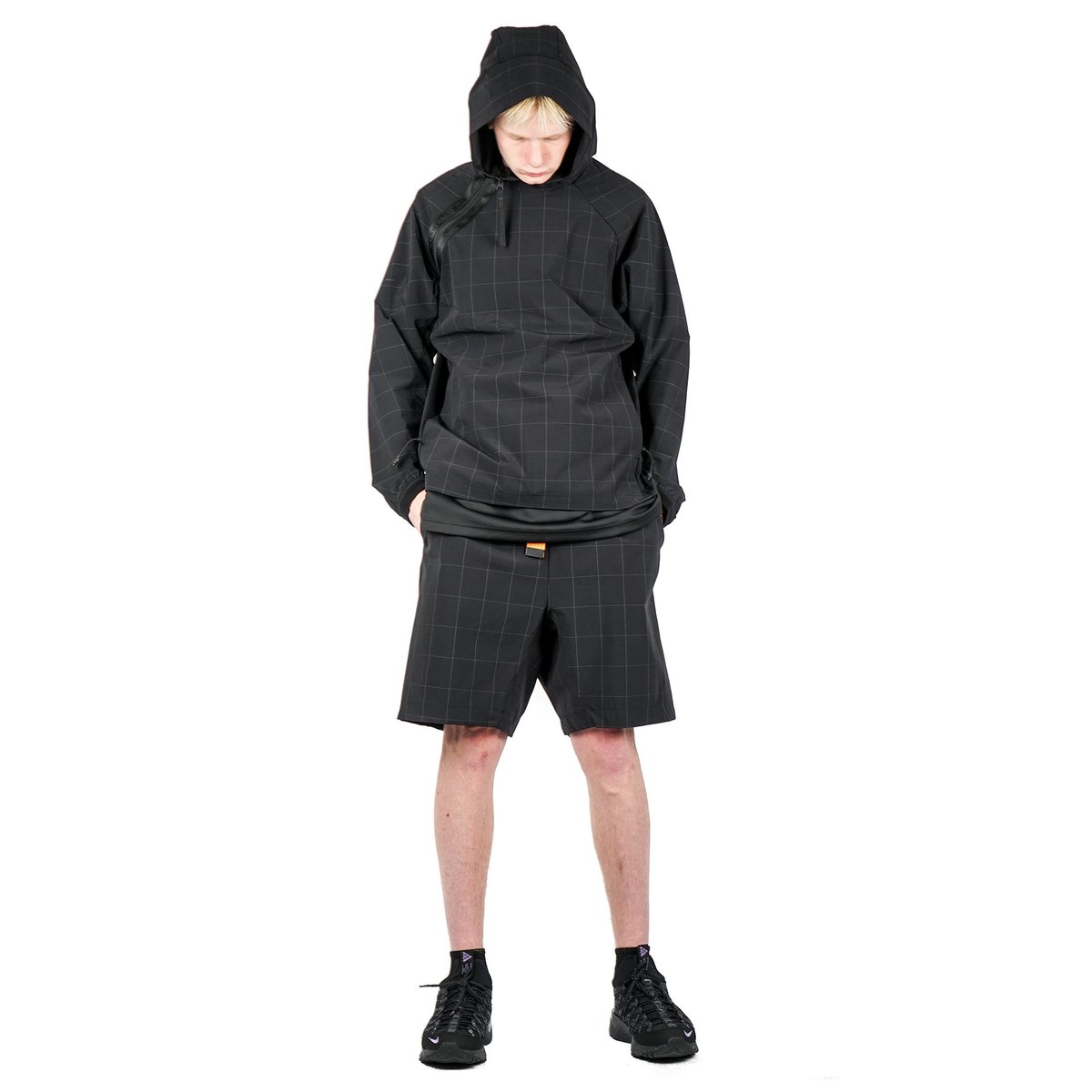 NIKE SPORTSWEAR TECH PACK HOODED WOVEN JACKET - BLACK | Garmentory