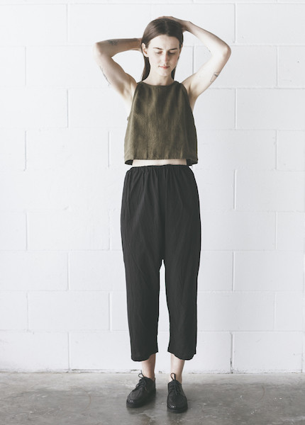 Uzi - Drop Crotch Pants in Black Uzi - Drop Crotch Pants in Black