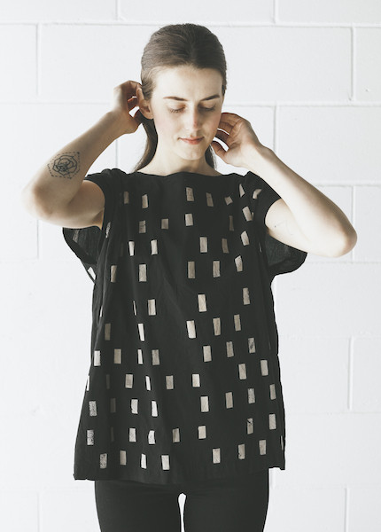 Uzi - Tunic in Black Disko Uzi - Tunic in Black Disko
