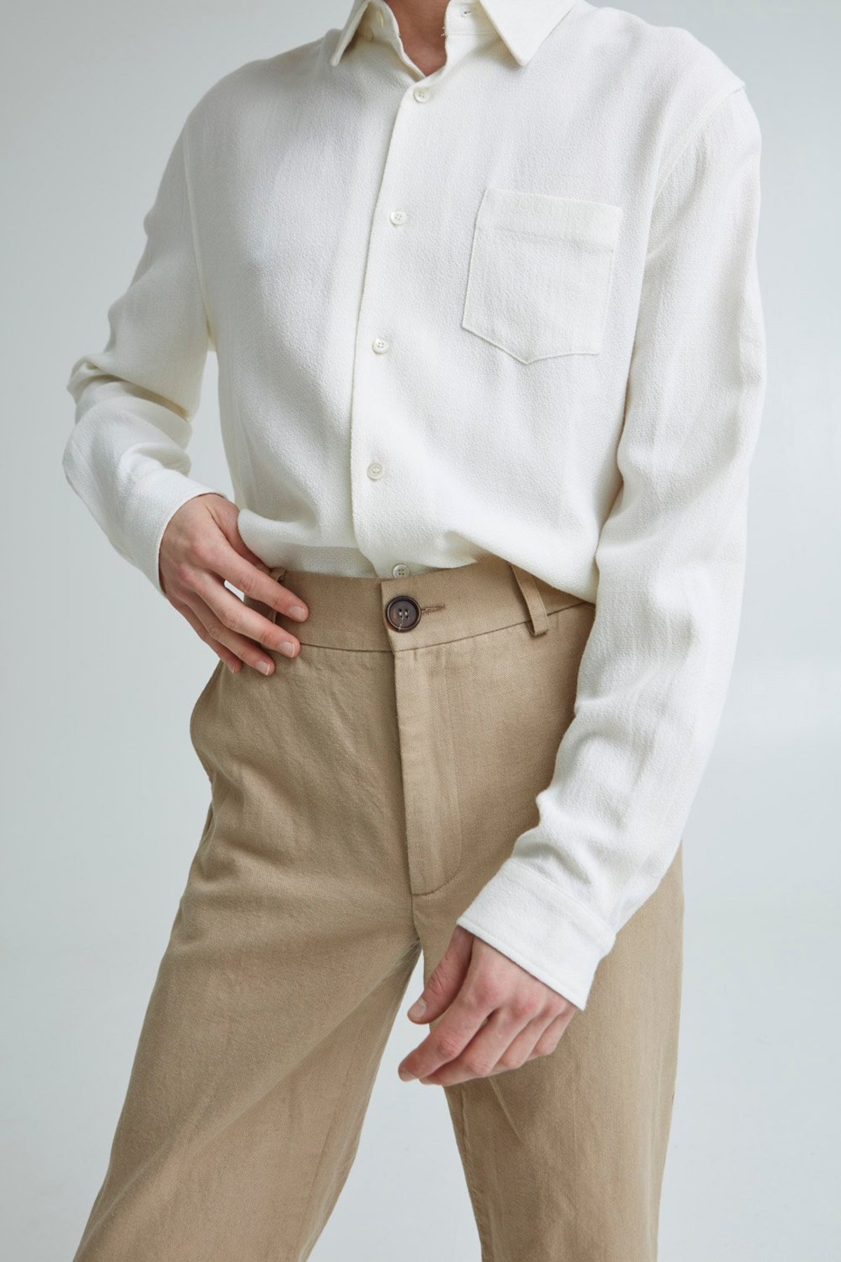 Sefr HAMPUS Shirt ネイビー Sefr HAMPUS Shirt ネイビー Sefr Hampus Shirt - Off White