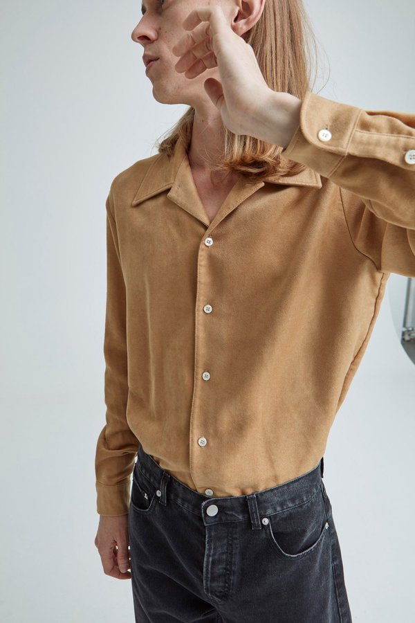 トップス ss23 sefr ripley shirt Sefr Ripley Shirt - Beige | Garmentory