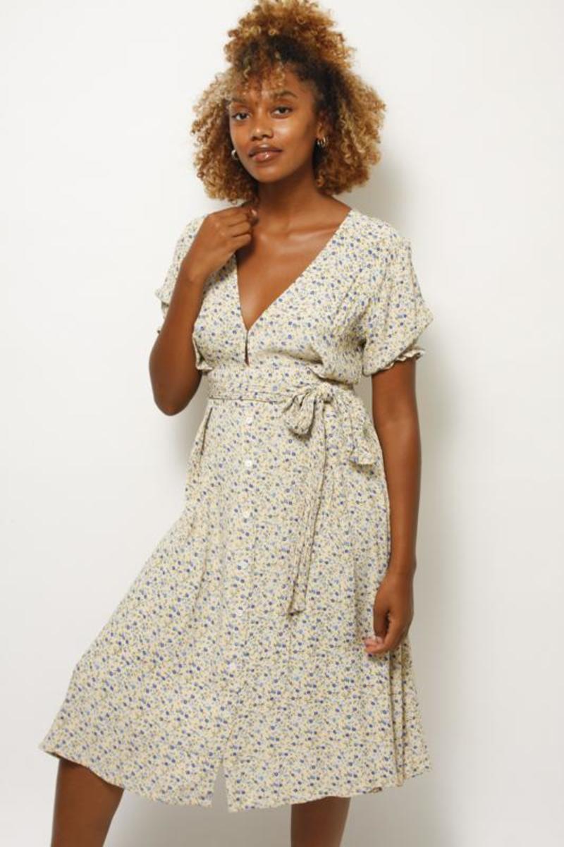 jolie slate midi dress Ma Jolie Strapless Midi Dress Champagne