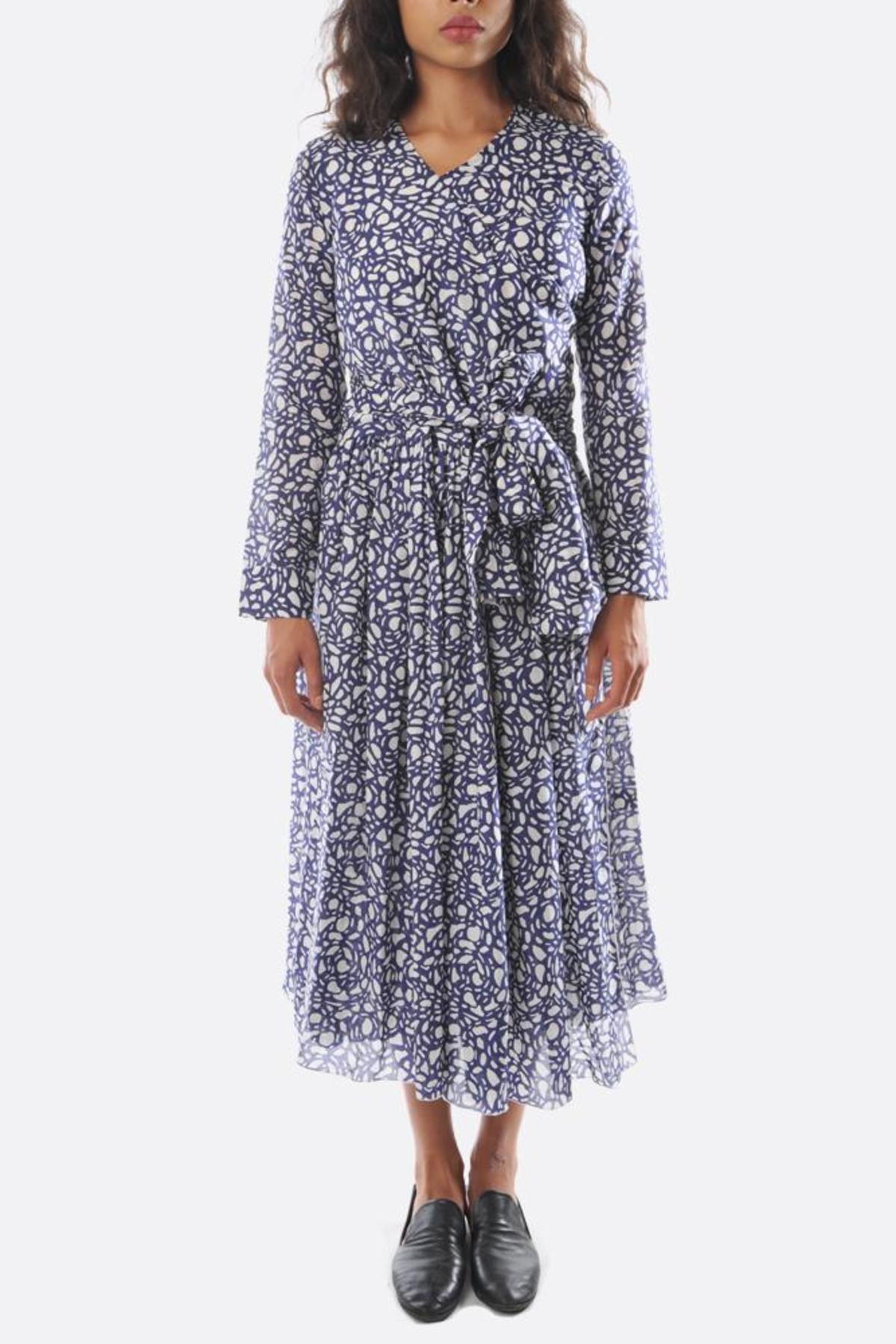 blue snake dress V-neck Royal Blue Satin Beading Prom Dress With Sweep Train PG443 US12 / Royal Blue main image 0
