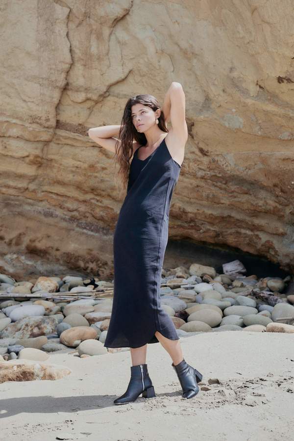 Ozma Anaise Silk Linen Slipdress | Garmentory