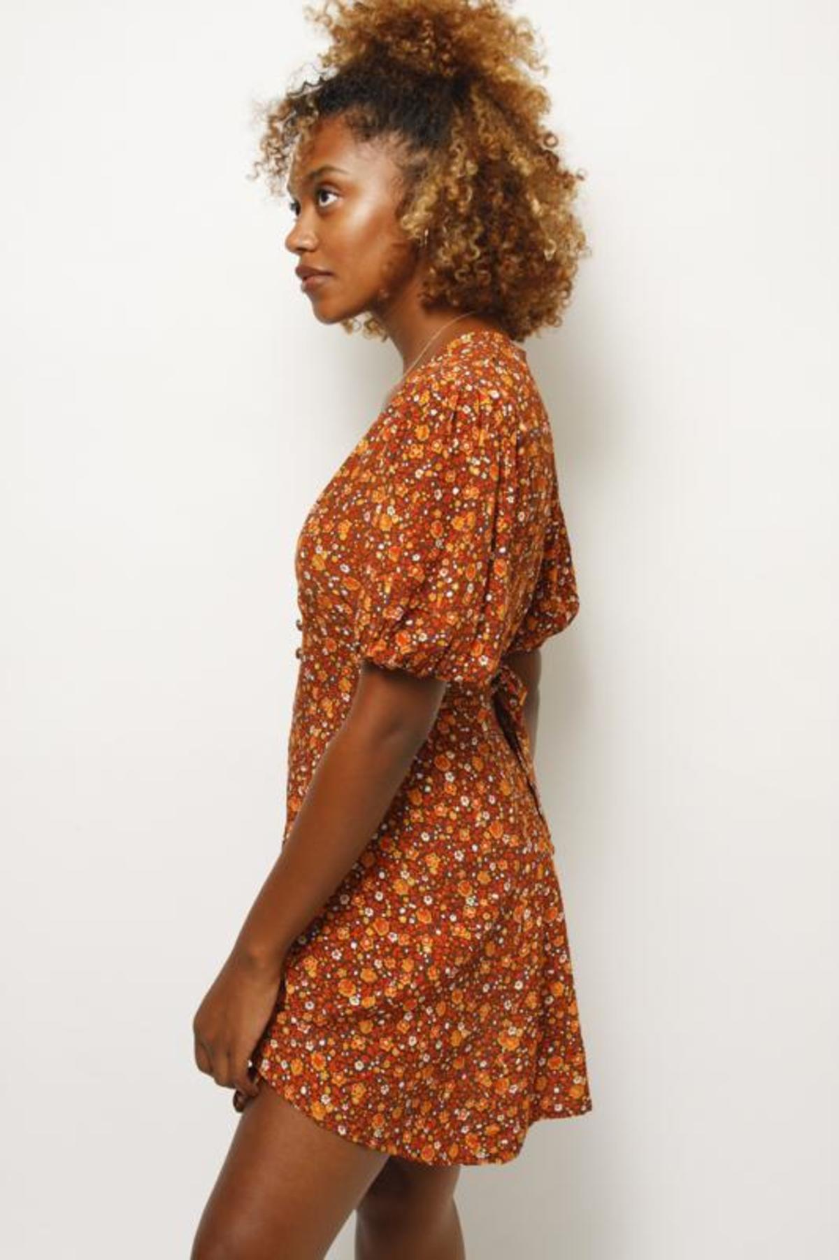 FAITHFULL ILIA MINI DRESS - CHOCOLATE