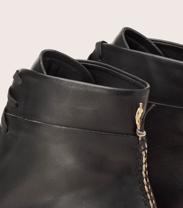Feit Braided Lace Up Boot - Black | Garmentory display picture 3