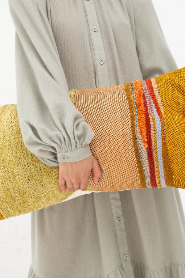 Jess Feury Lumbar Pillow - Ochre/Peach/Gold Chenille Jess Feury Lumbar Pillow - Ochre/Peach/Gold Chenille