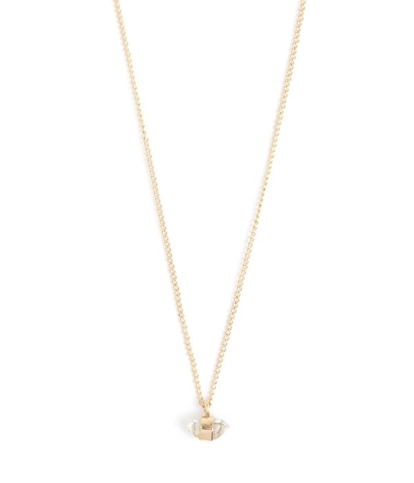 Melissa Joy Manning Herkimer Diamond Necklace - Yellow Gold Melissa Joy Manning Herkimer Diamond Necklace - Yellow Gold