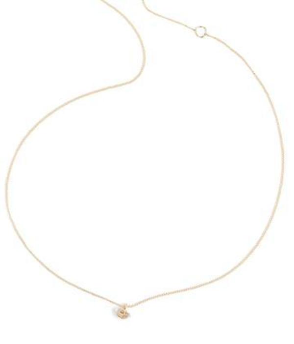 Melissa Joy Manning Herkimer Diamond Necklace - Yellow Gold Melissa Joy Manning Herkimer Diamond Necklace - Yellow Gold