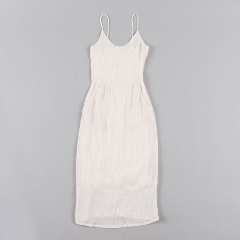 Objects Without Meaning Strappy Dress in White Ripple Objects Without Meaning Strappy Dress in White Ripple