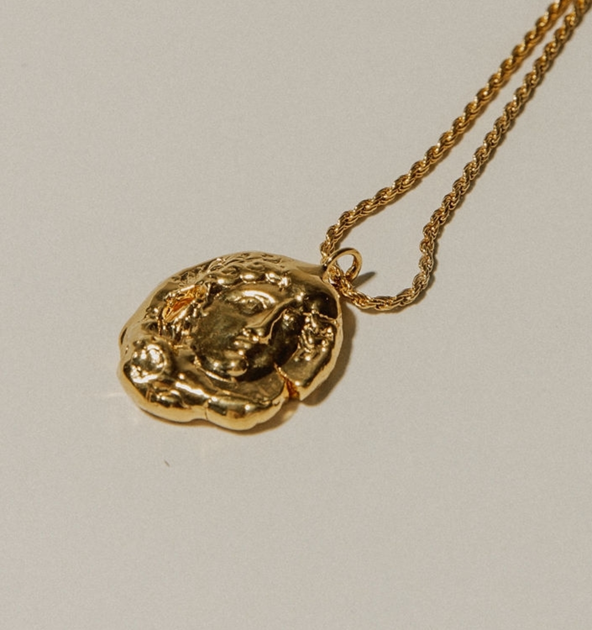 Pamela Card Birth of Venus Necklace - 24k Gold Vermeil - Image 2 of 4