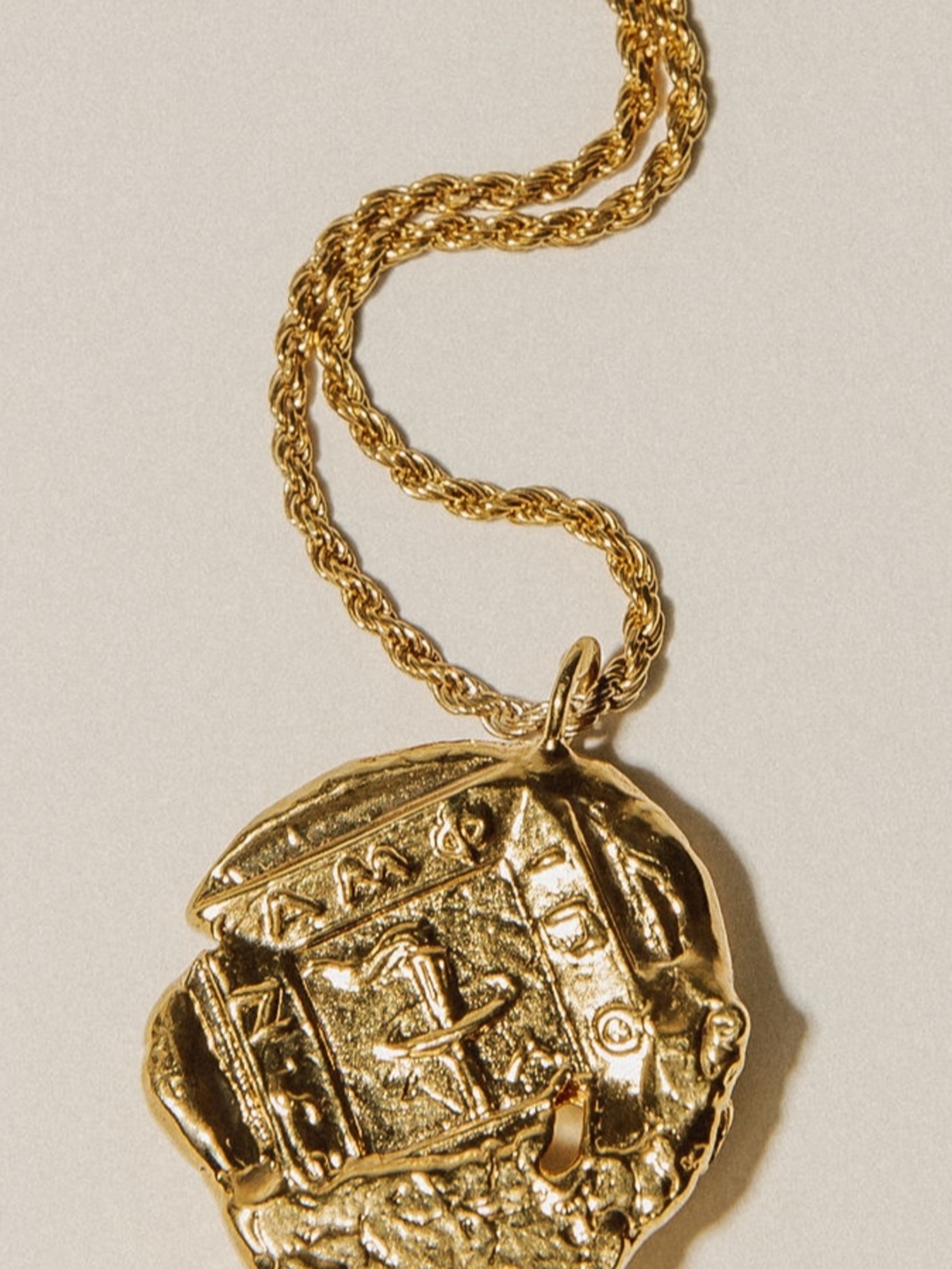 Pamela Card Birth of Venus Necklace - 24k Gold Vermeil - Image 3 of 4