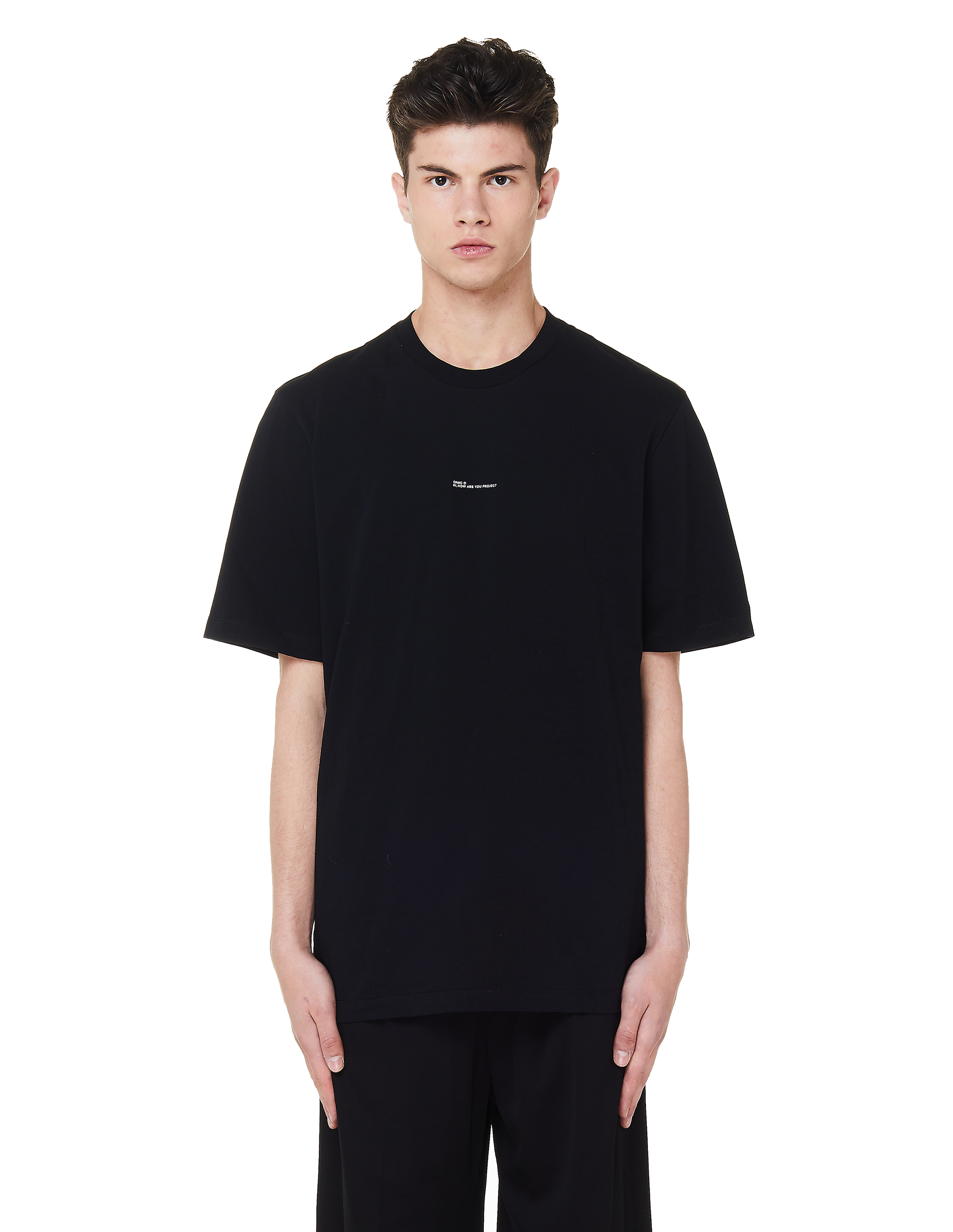 OAMC Hi How Are You? T-Shirt - Black | Garmentory
