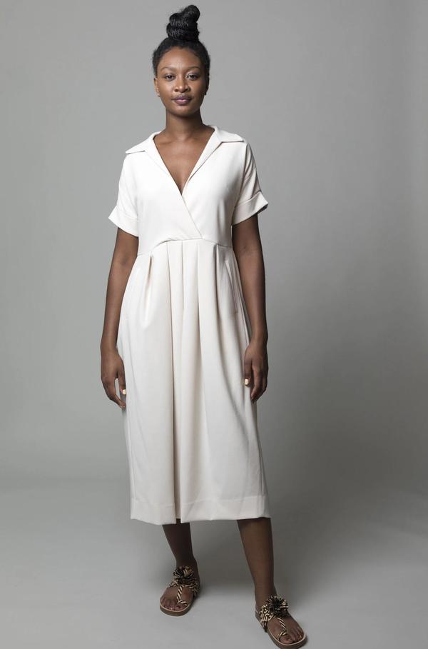 Rachel Comey Tempo Dress Ivory Garmentory