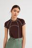 Wood Wood Ingrid T Shirt - Dark Brown - Thumbnail 1