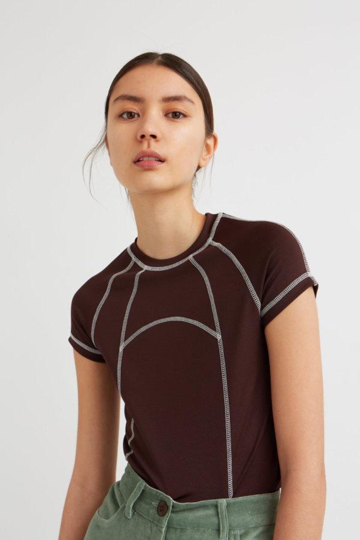 Wood Wood Ingrid T Shirt - Dark Brown - Image 3 of 4