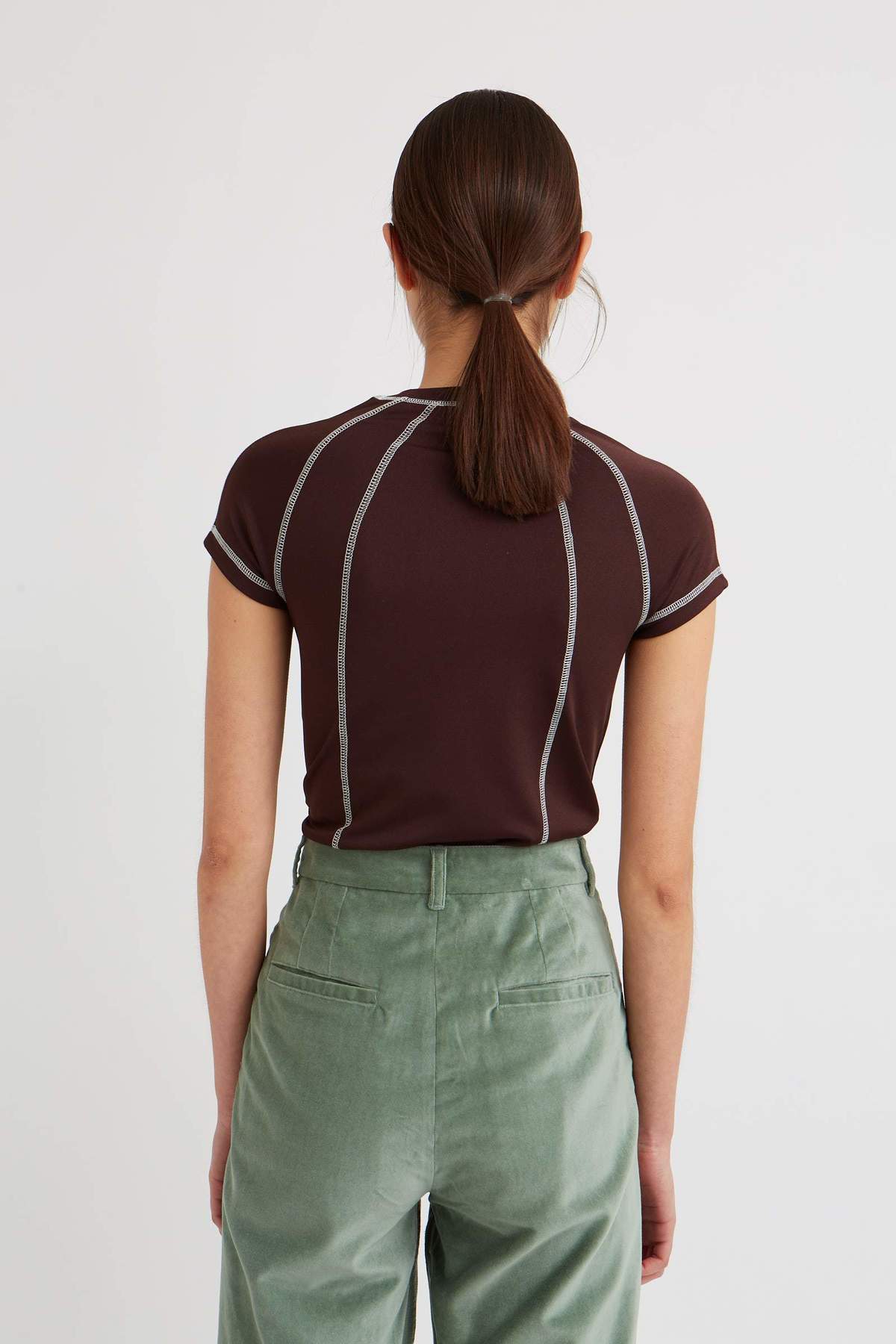 Wood Wood Ingrid T Shirt - Dark Brown - Image 2 of 4