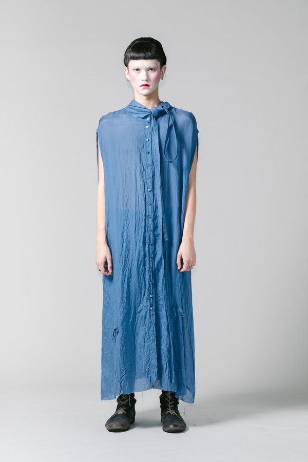 lela silk dress Lela Jacobs Silk Cotton Shirt Dress
