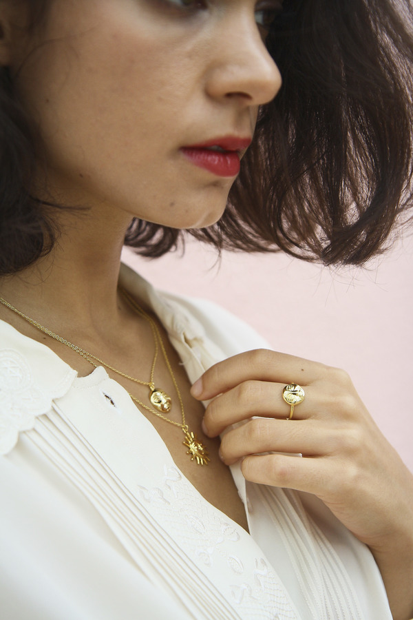Eyland Phoebe moon ring - gold Eyland Phoebe moon ring - gold