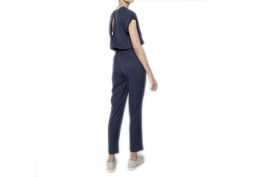 7115 BY SZEKI V-NECK NAVY JUMPSUIT 7115 BY SZEKI V-NECK NAVY JUMPSUIT