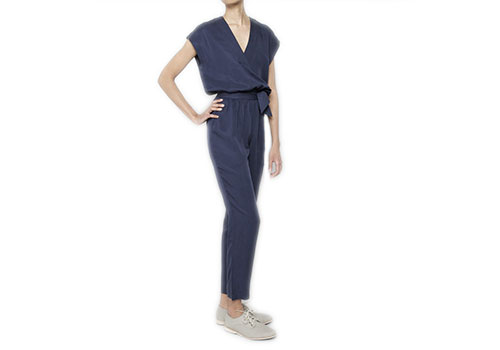 7115 BY SZEKI V-NECK NAVY JUMPSUIT 7115 BY SZEKI V-NECK NAVY JUMPSUIT