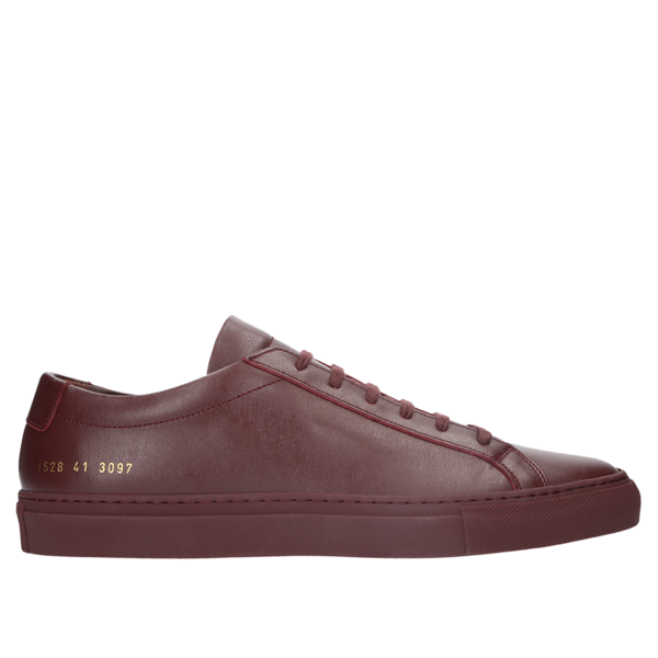 Common Projects Achilles Low Sneakers - Bordeaux | Garmentory