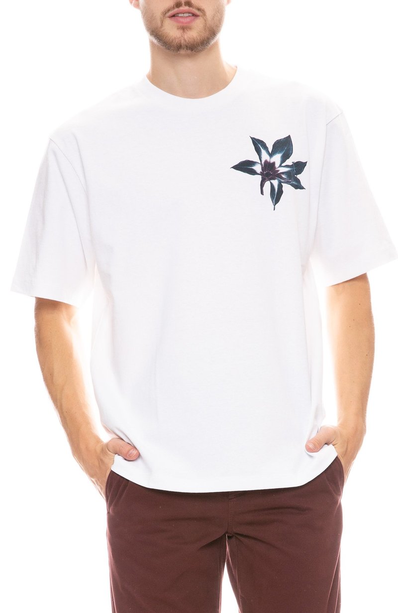 Acne Studios フラワーグラフィック Tシャツ ACNE STUDIOS Cotton