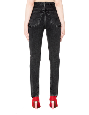 Vetements Levi's High Waist Denim Jeans - Black | Garmentory
