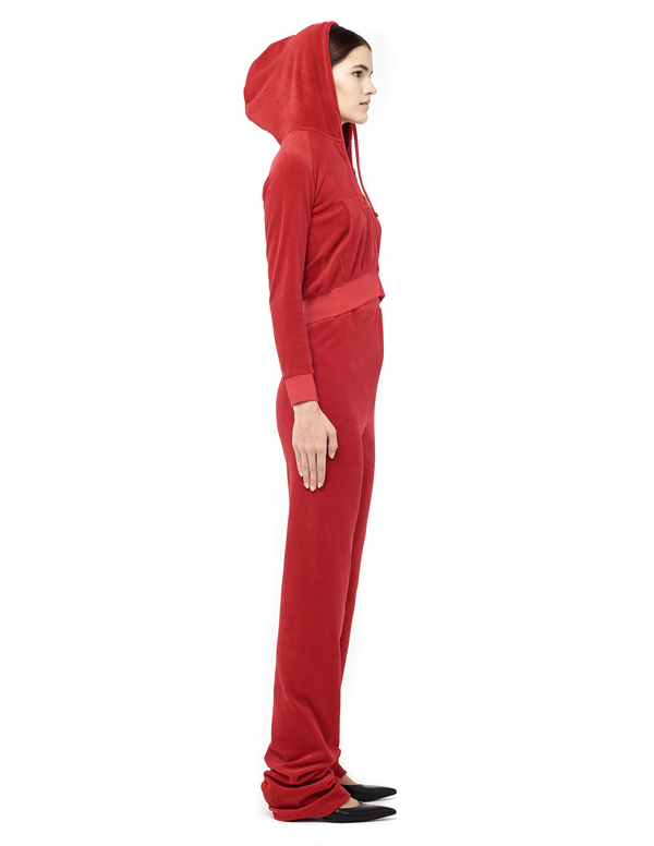 juicy couture red velour tracksuit