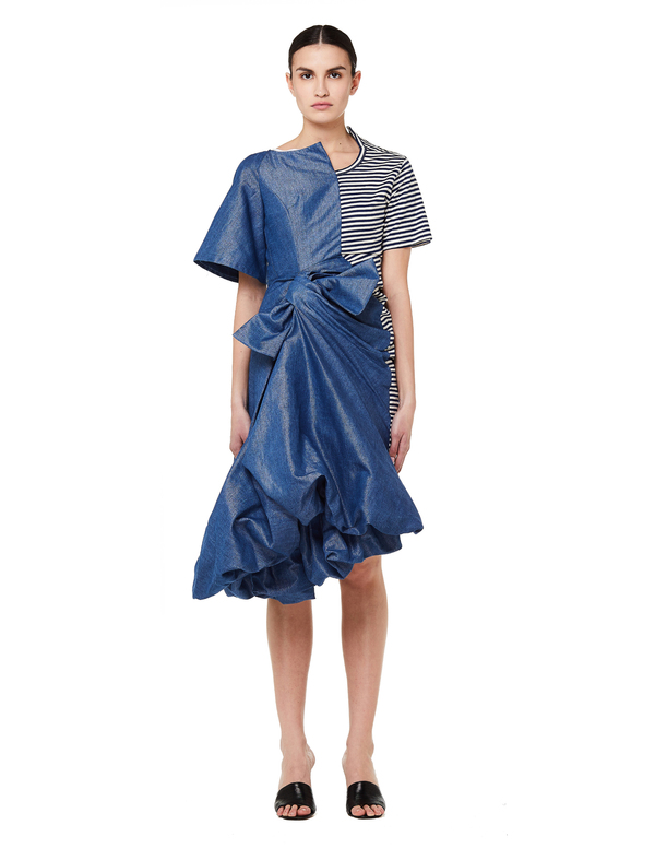 princess polly baby blue dress ZARA TRF Asymmetric Denim dress 5520/280