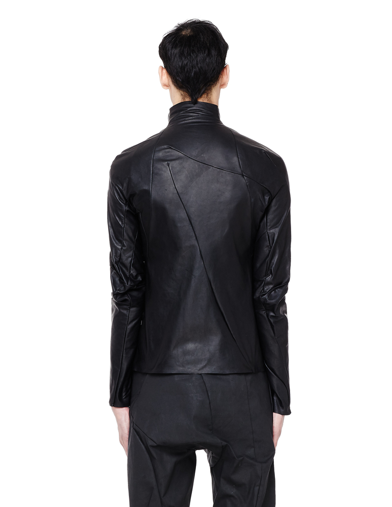 Leon Emanuel Blanck Leather Zip-Up Jacket - black | Garmentory